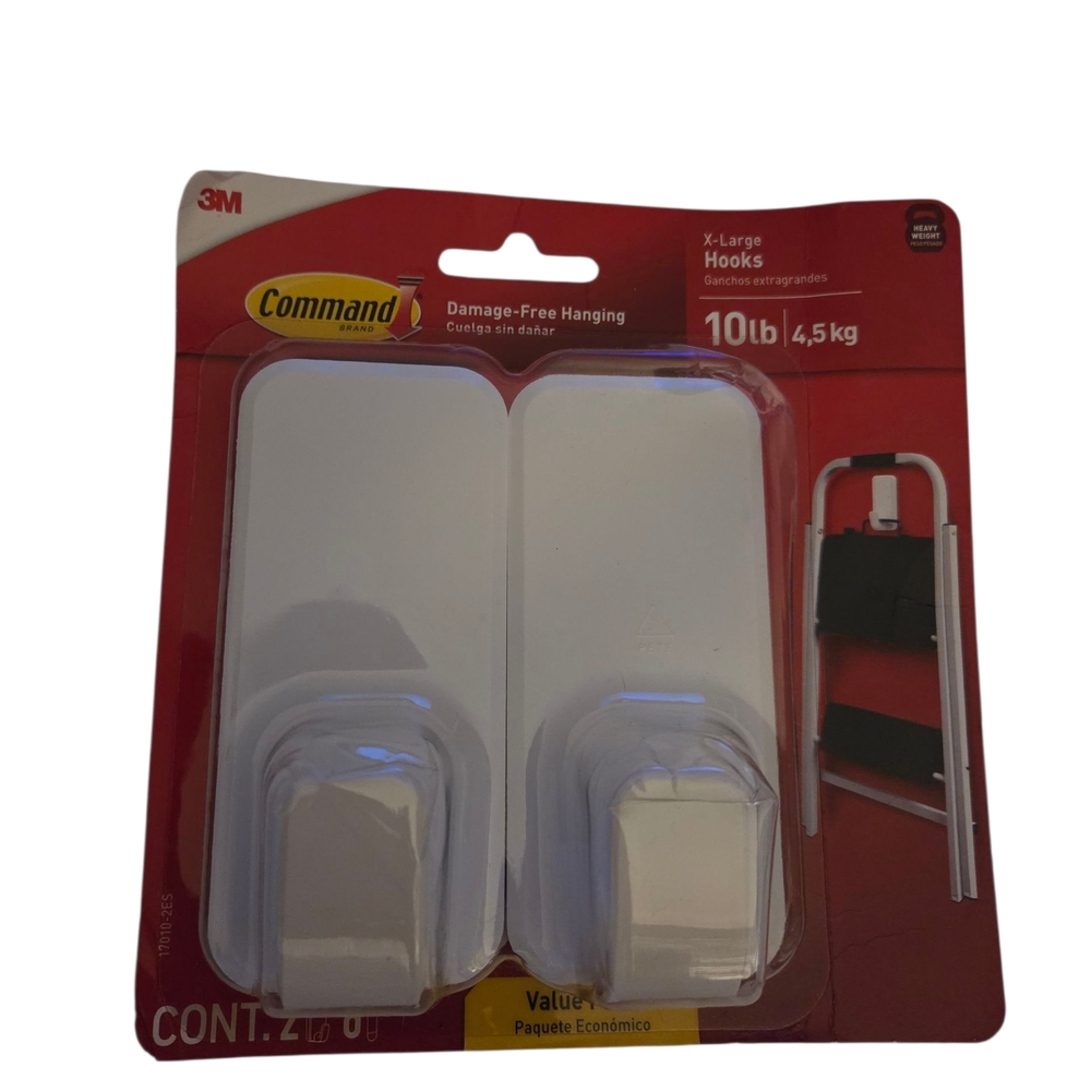 Commando White Damage-Free Hanging Hooks